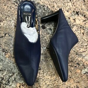 Aj Valenci Navy Blue Heels